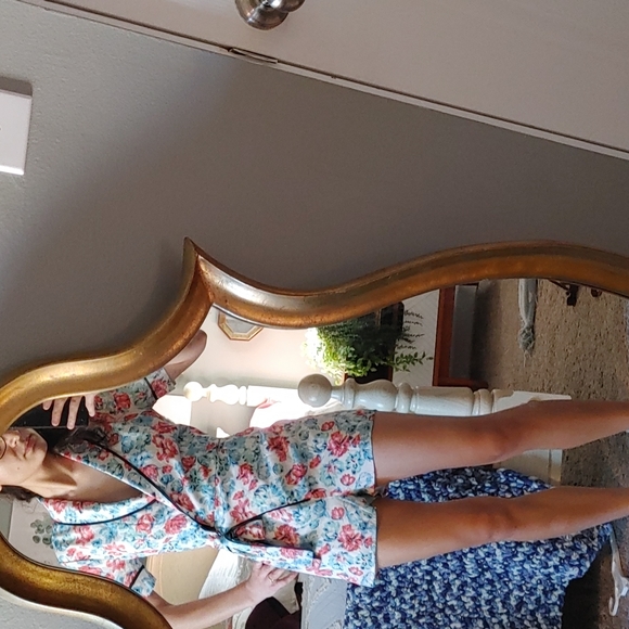 LUCCA Vintage Style Floral Wraparound Romper - Picture 7 of 7